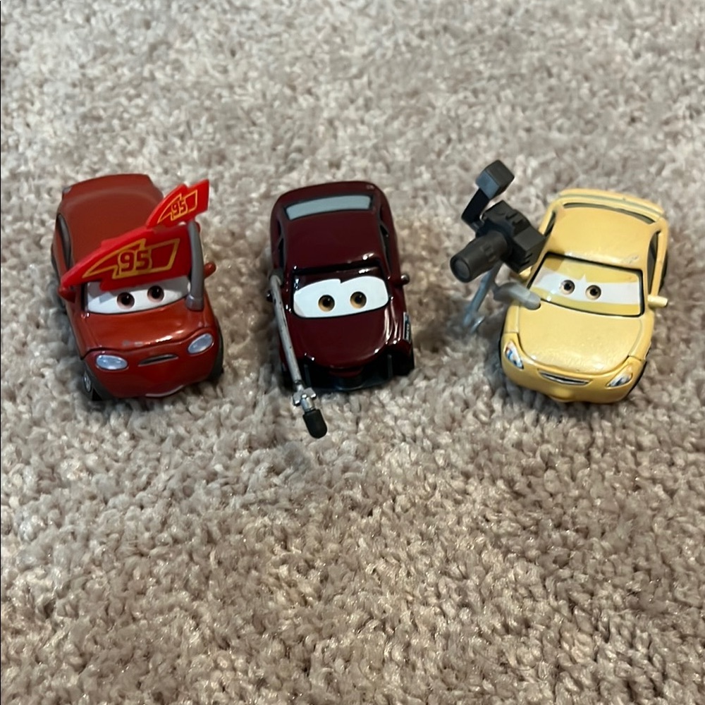 Set of 3 Disney Cars Toys